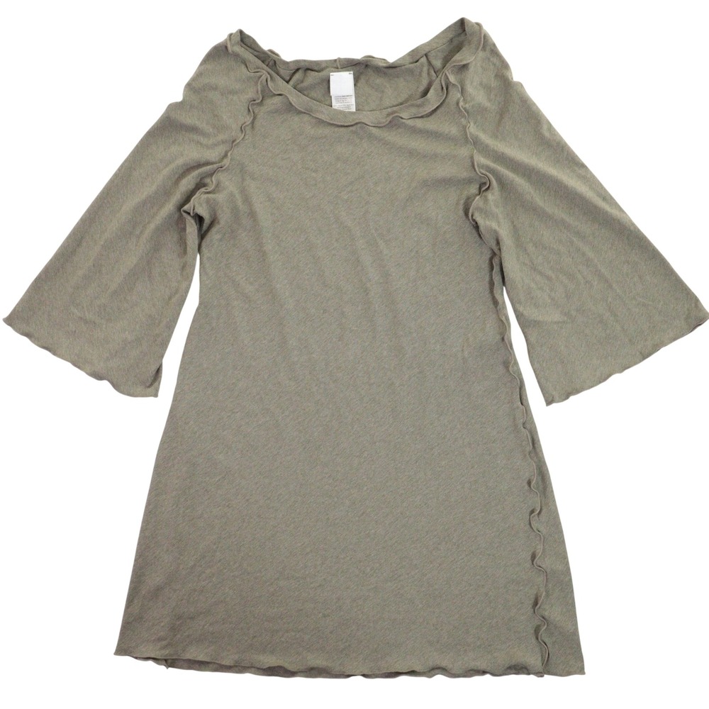 ANGELROX Song Top Bell Sleeve Lettuce Edge Sage Rayon Spandex Women M/L